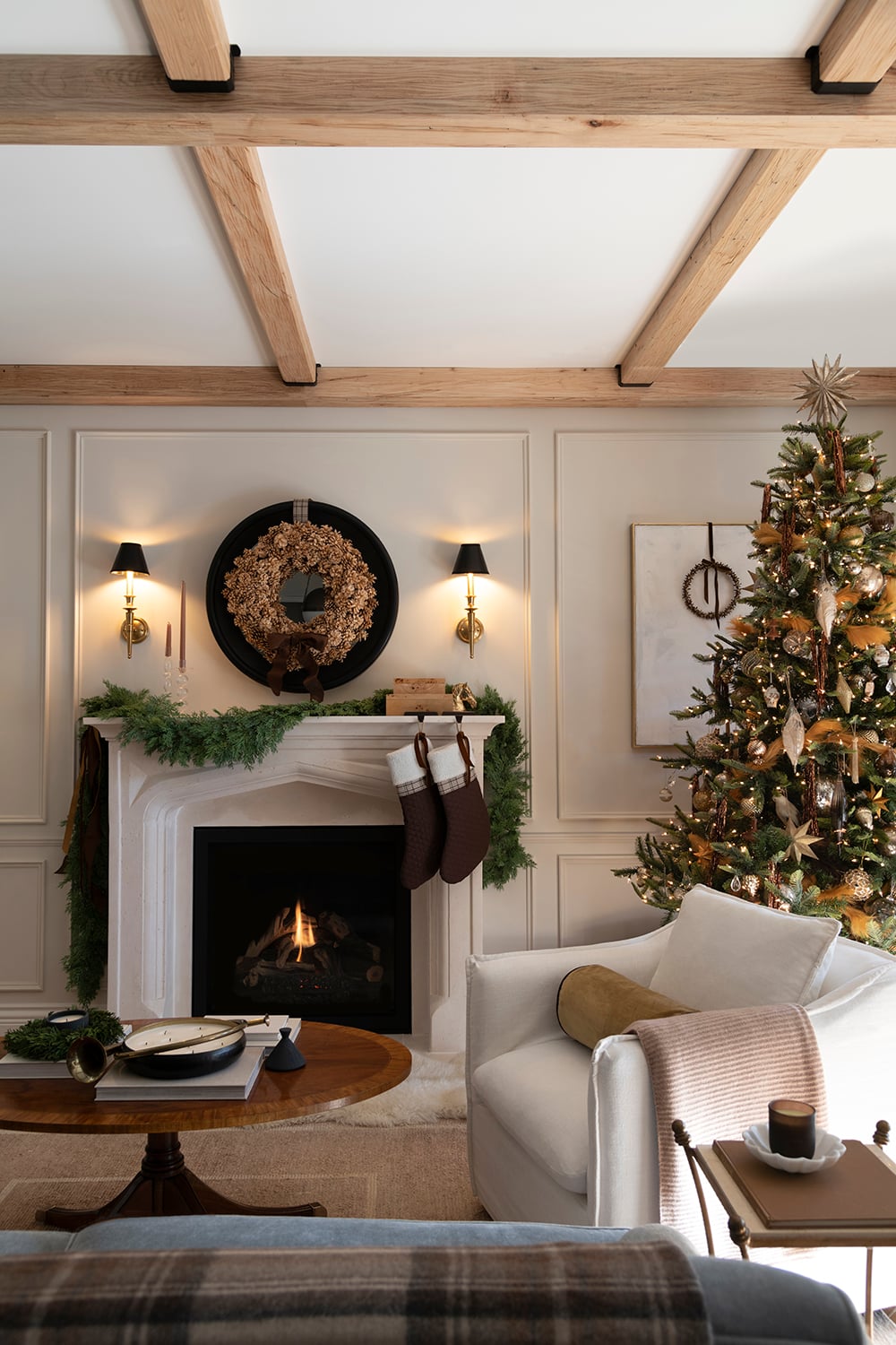 Equestrian Inspired Christmas Tour: Living Room