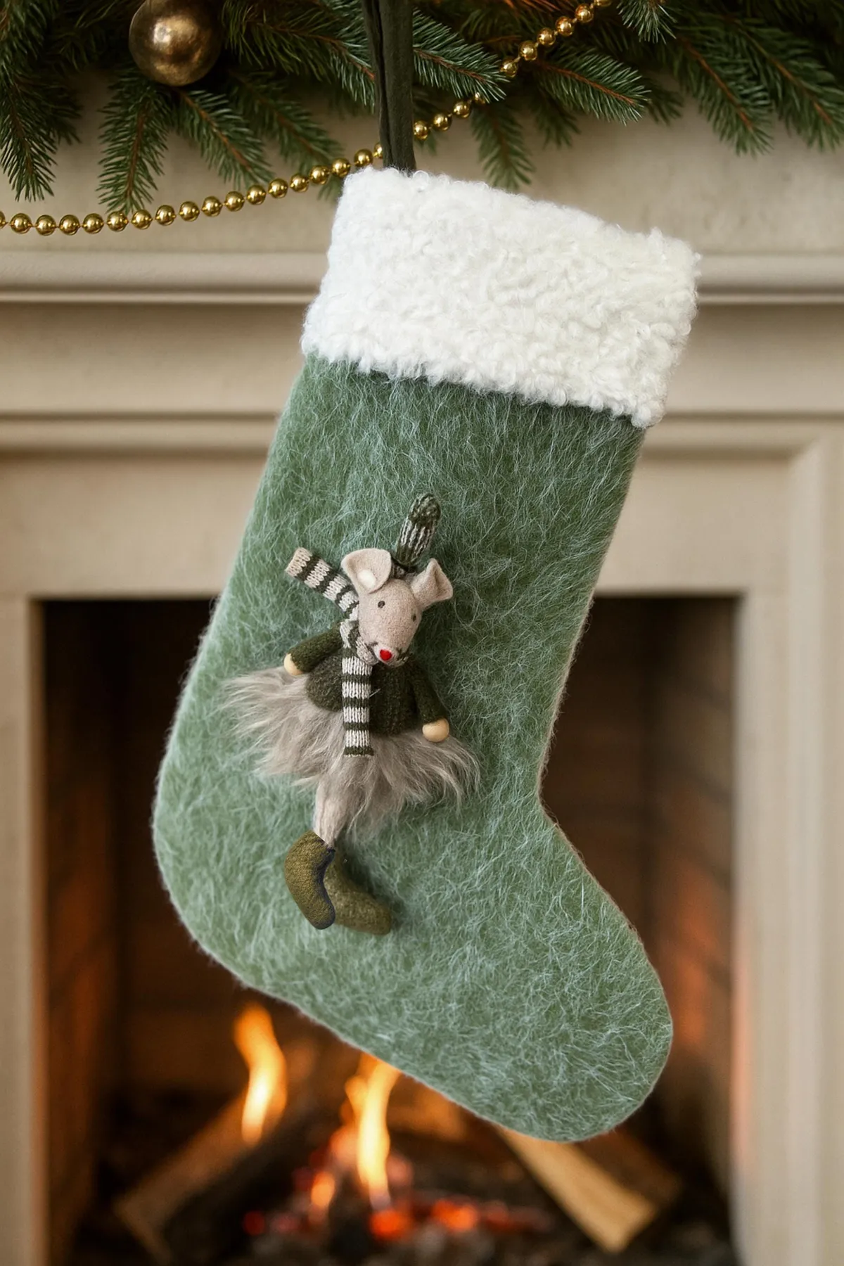 Etsy Christmas Independent Stocking Holder & Box Sale For Mantle