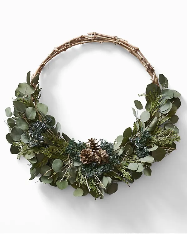 Eucalyptus and Juniper Wreath | Garnet Hill