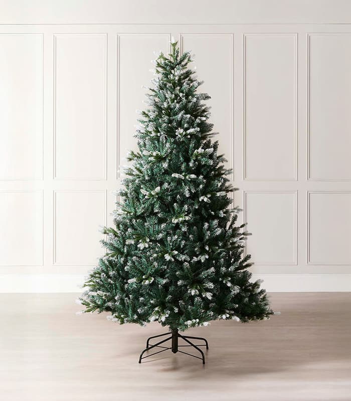 Evergreen Snow Flocked Tip Christmas Tree - giftpaperbags.com