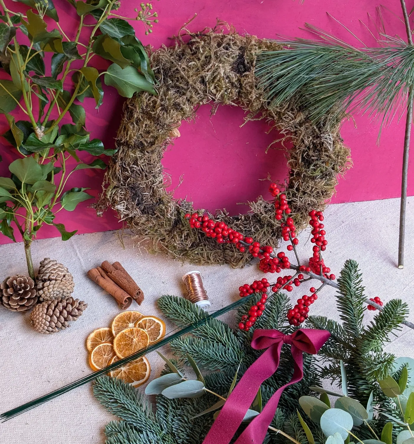 Expert Guide to Making a Natural Christmas Wreath – Sweet Bud Florals