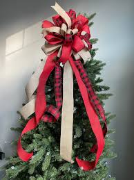 Farmhouse Christmas Tree Topper Bow – Simply LaMayed