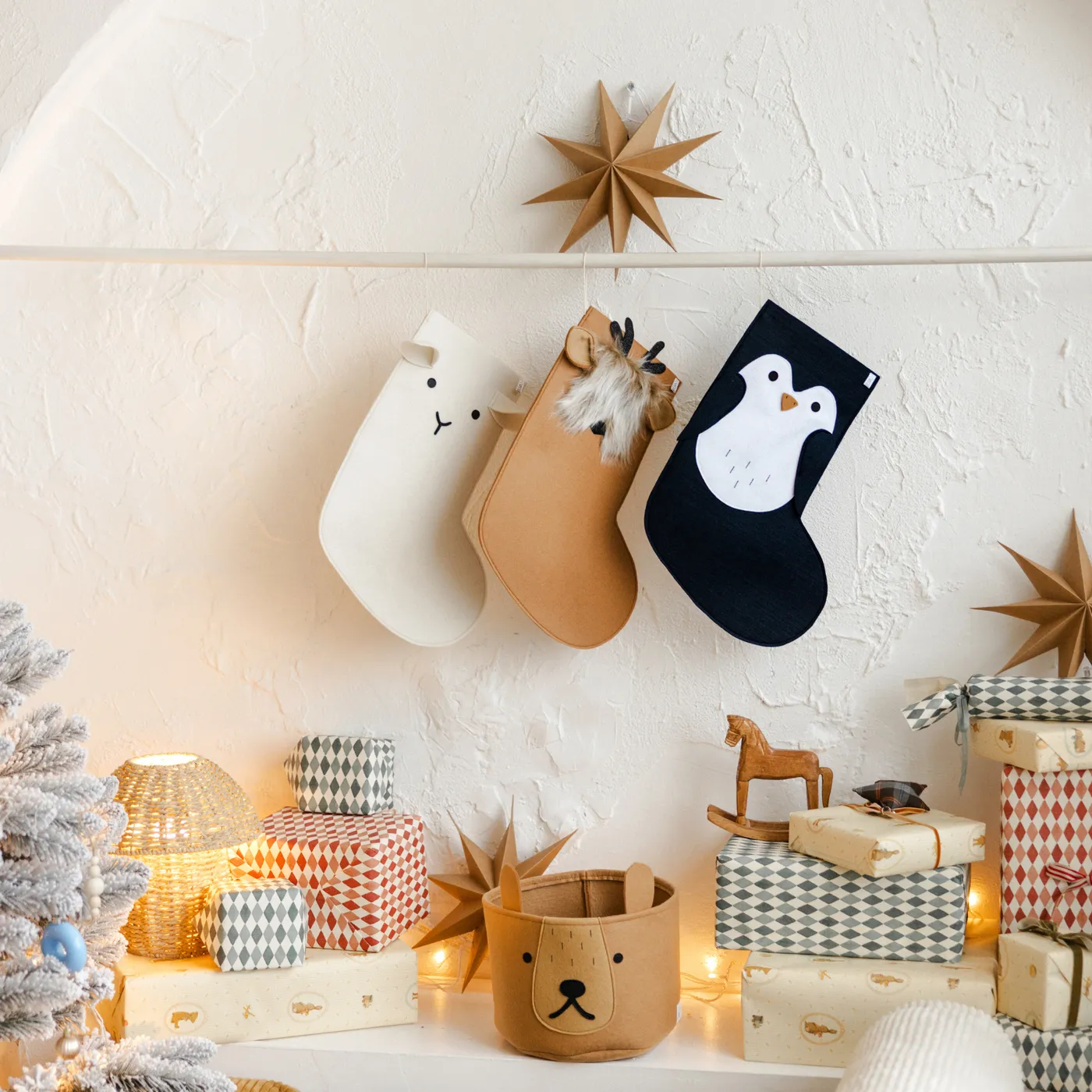 Felt Christmas Stocking – Personalized Holiday Decor | Penguin – MINICAMP