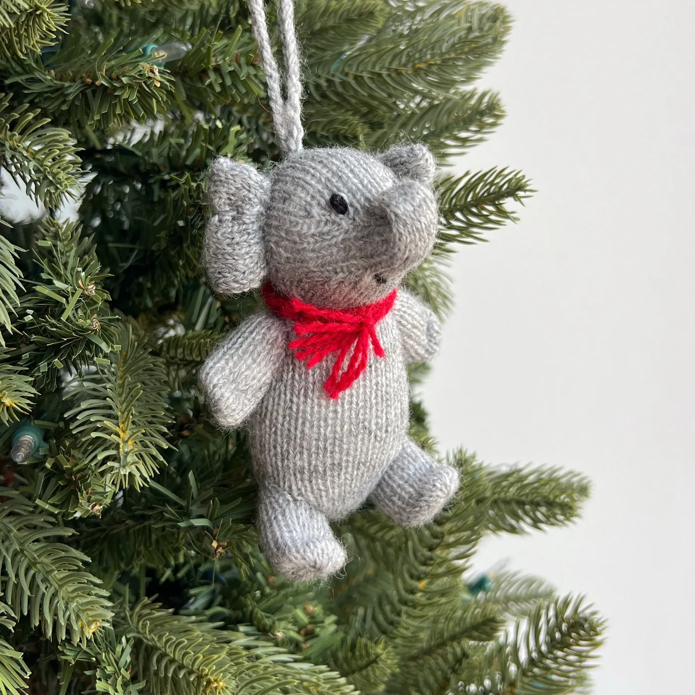Felt Elephant With Star Christmas Ornament, Twine Thread Anthropologie Wool  Elephant Ornament Christmas Tree Trim Holiday