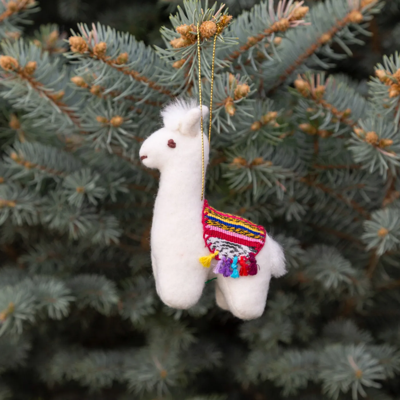 Felt Llama Ornament | Fair Trade Christmas | UPAVIM Crafts