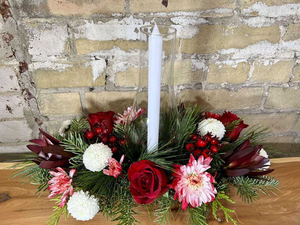 Festive Long and Low Centerpiece Flower Delivery Toronto ON - King West  Flowers