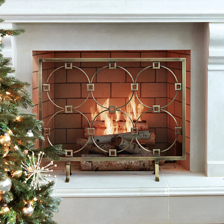 Fretwork Fireplace Screen | Ballard Designs