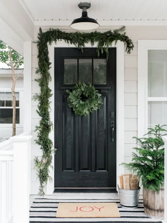 Front Door Decor Inspiration for the Holidays