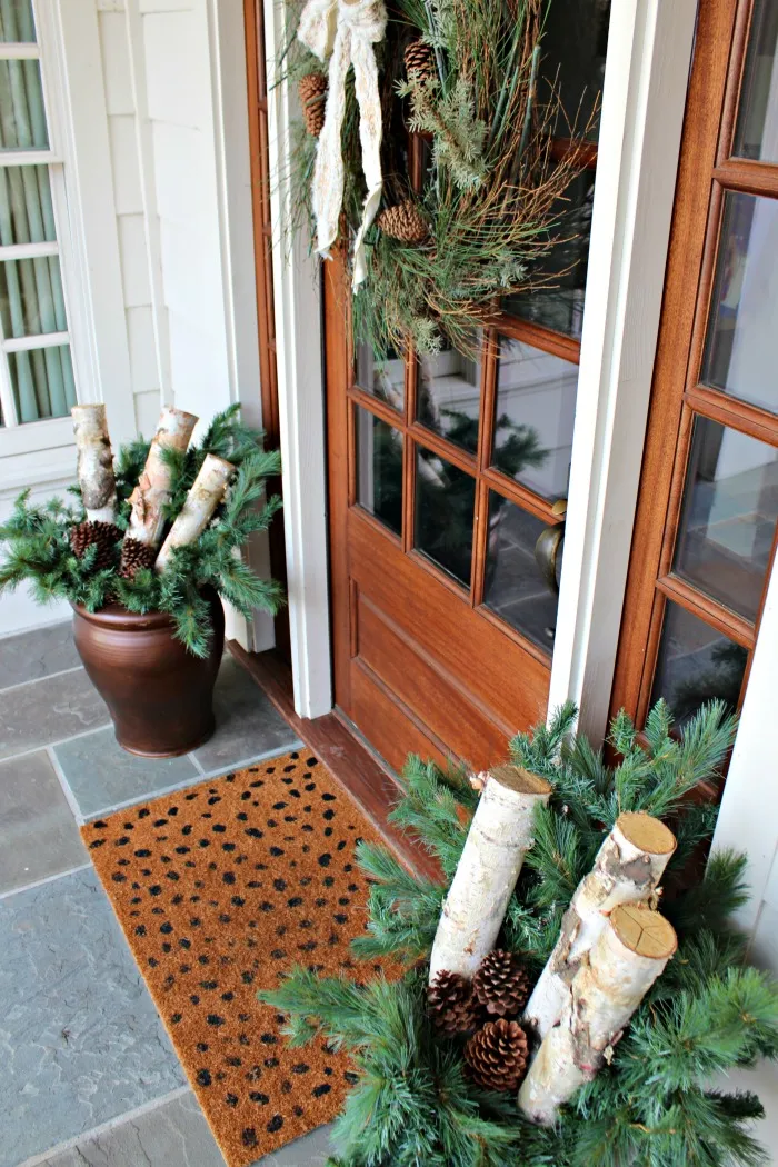 front porch decor for winter - Southern State of Mind Blog by Heather