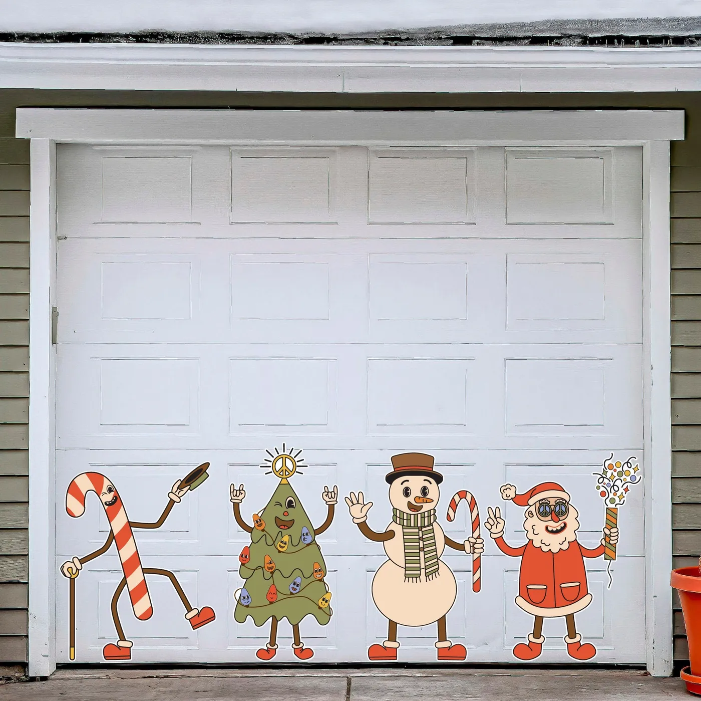 Funky Christmas Magnets | Christmas Decorations | 4 Pieces – Banner Giant