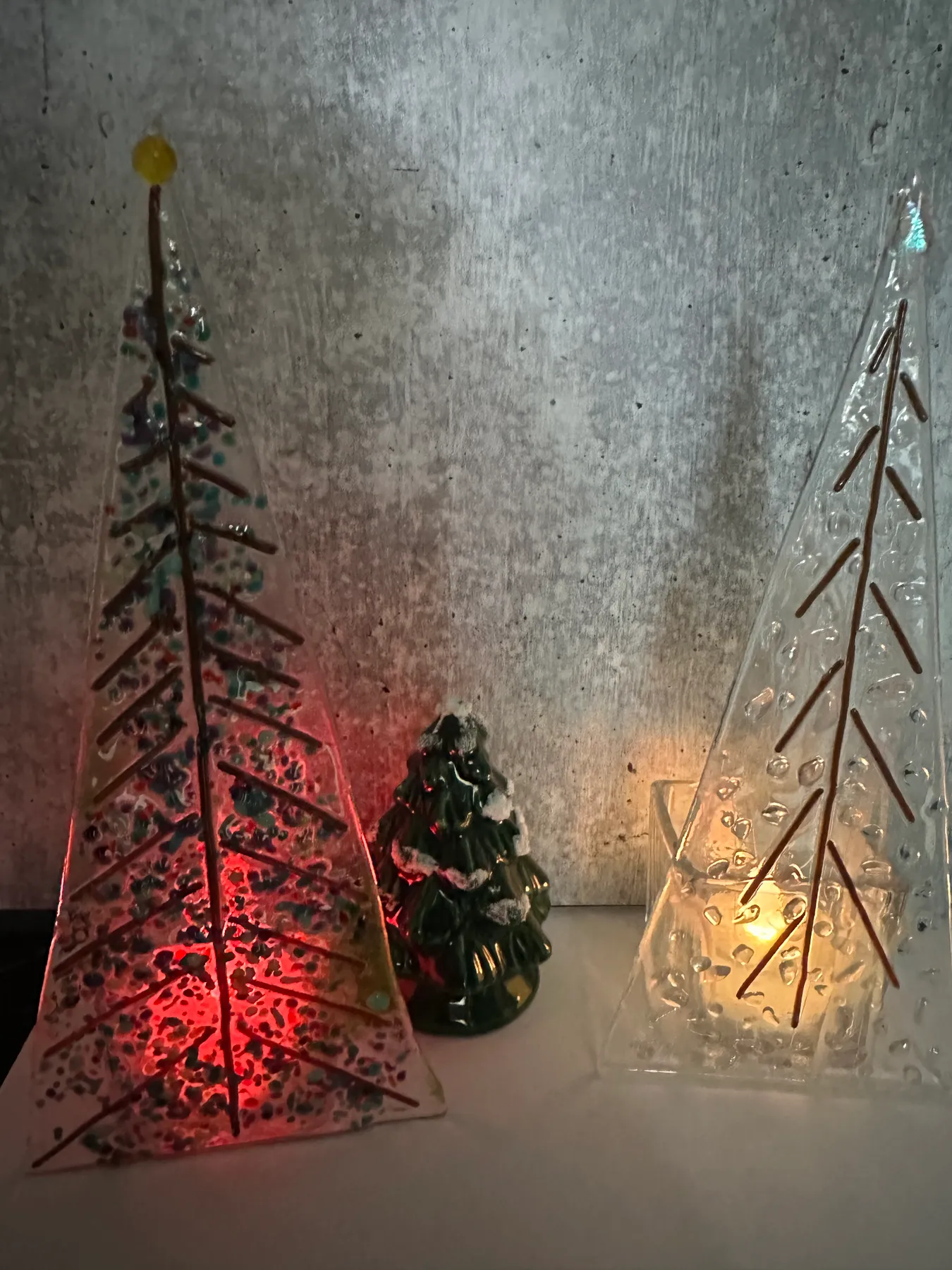 Fused Glass Christmas Trees | Art at the Bodega