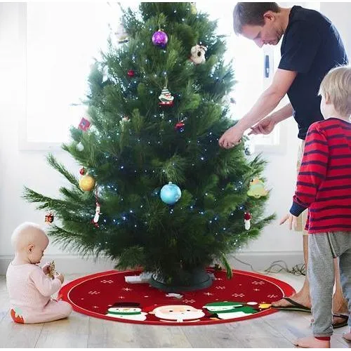 Generic CHRISTMAS TREE SKIRT 70cm by 70cm Soft Decorative