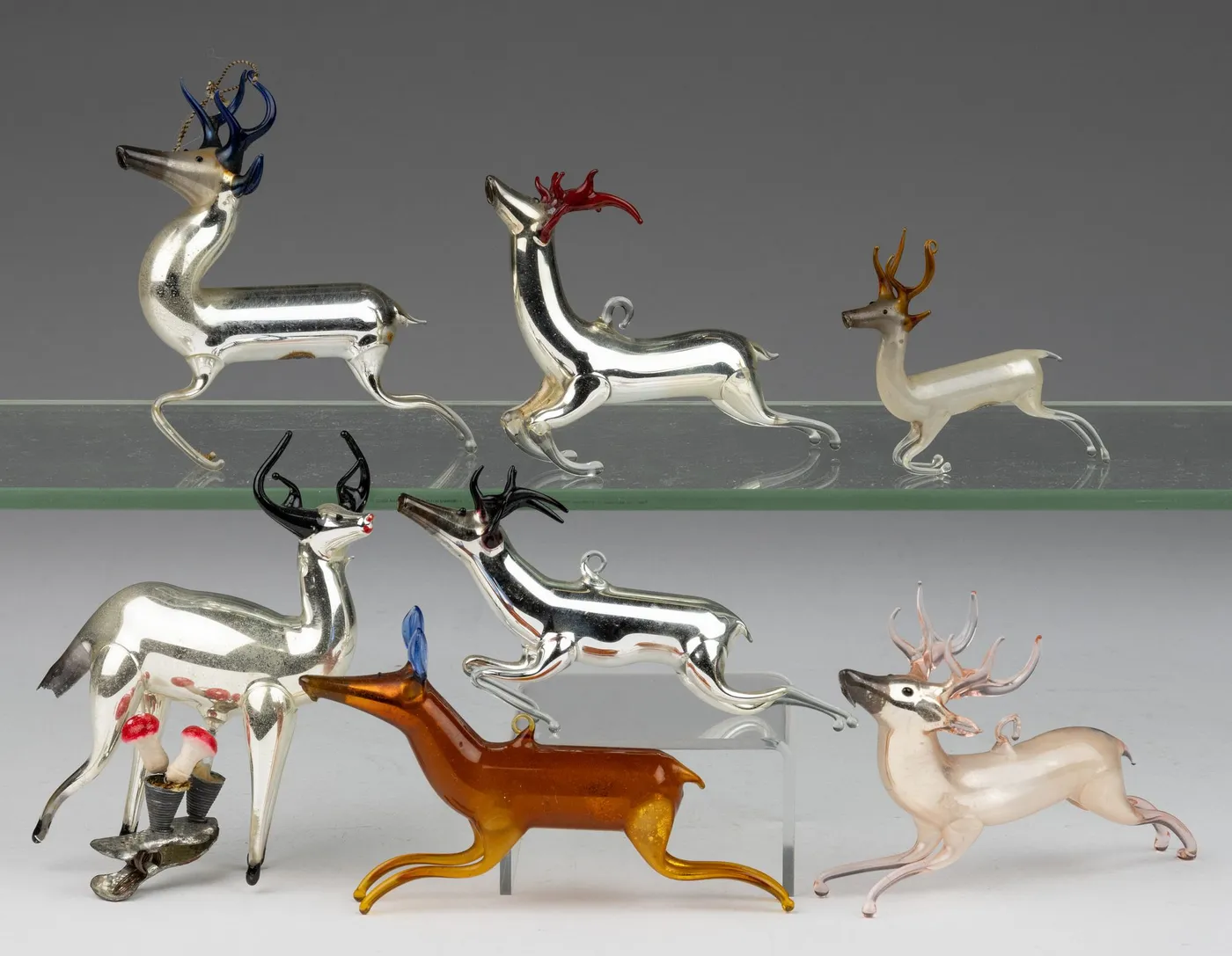 GERMAN ART GLASS BIMINI-TYPE CHRISTMAS ORNAMENTS, LOT OF SEVEN sold at  auction on 4th September | Jeffrey S. Evans & Associates
