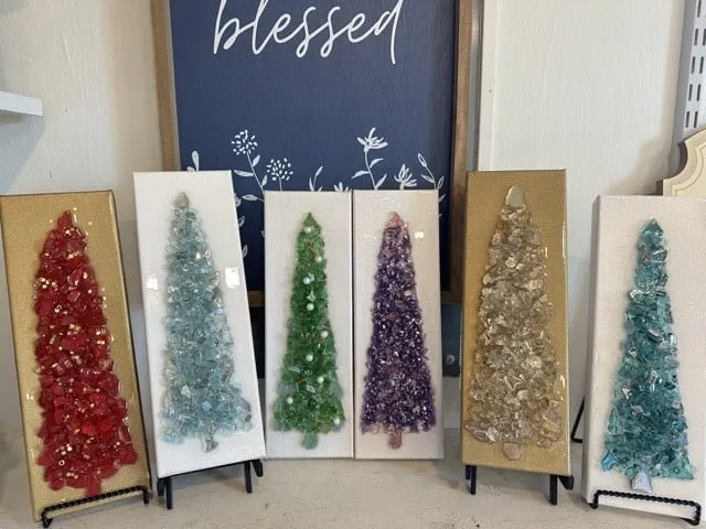 Glass Christmas Tree Art - Huckleberry Knob Nursery
