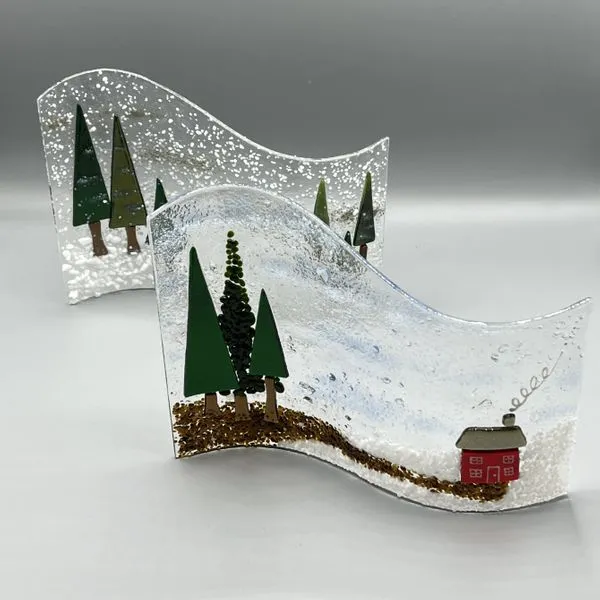Glass Fusing - Winter Scene - Half day Christmas workshop with Jenny Timms