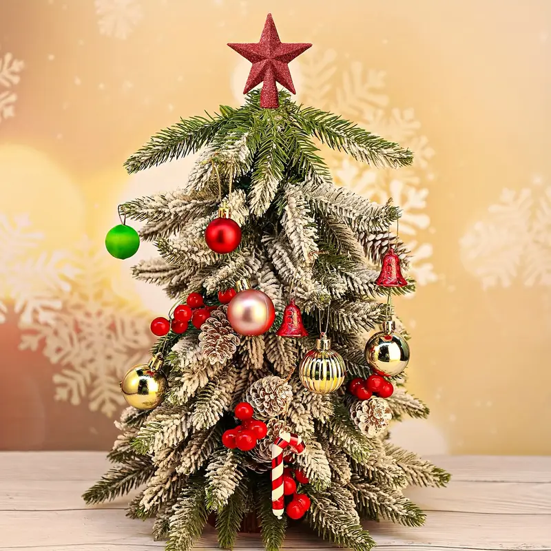 glitter red mini christmas tree 94 star - Temu Mauritius