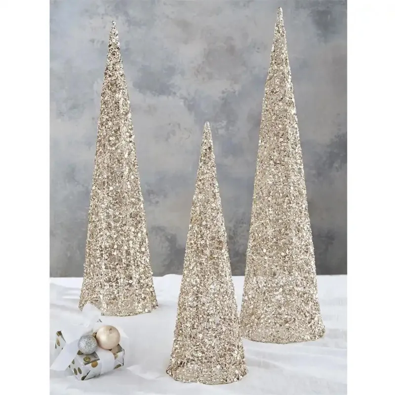 Gold Glitter Christmas Tree – Medium – The Bronze Lady