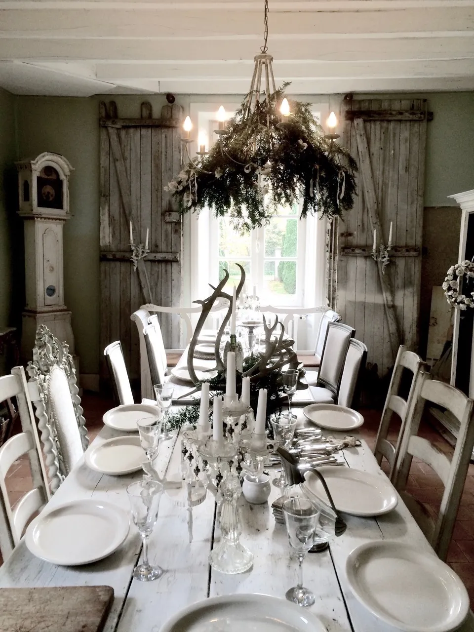 Gustavian Dining Table Setting - Swedish Interior Design