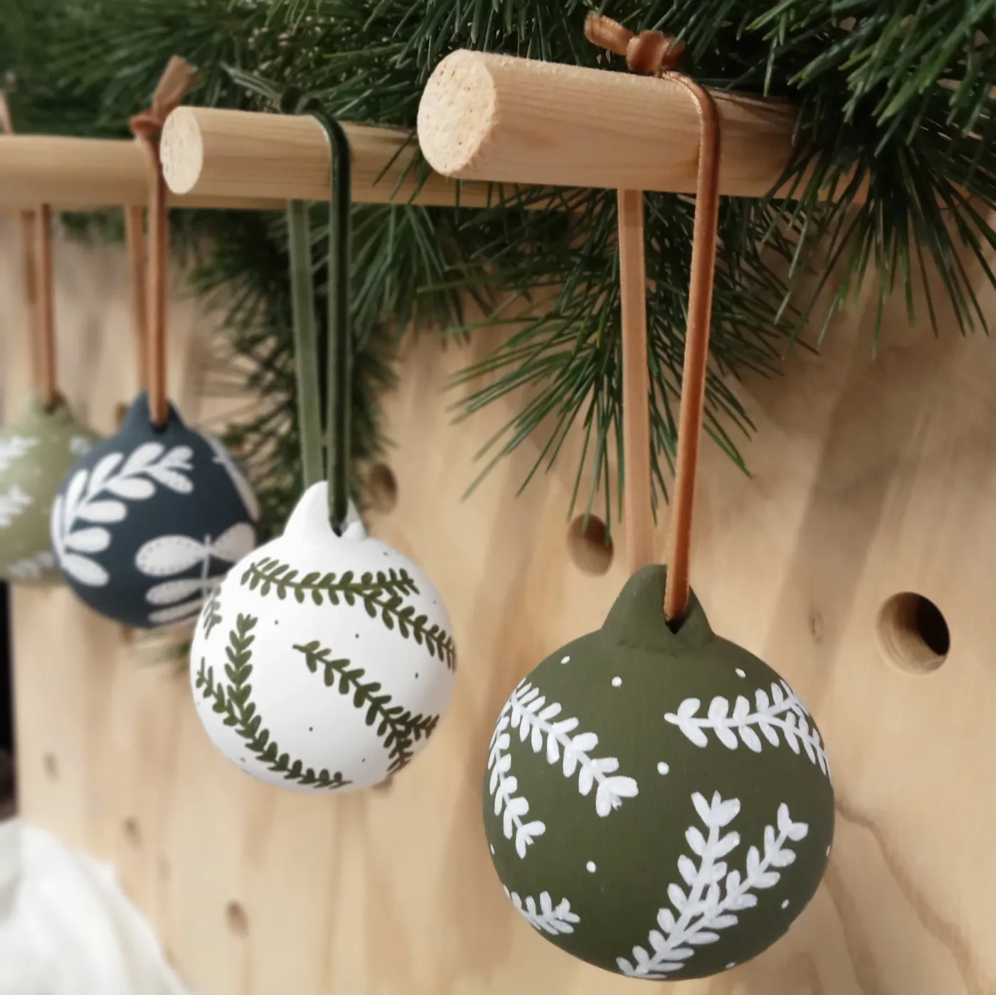 Hand Painted Ceramic Baubles — Faye Wellon Ceramics