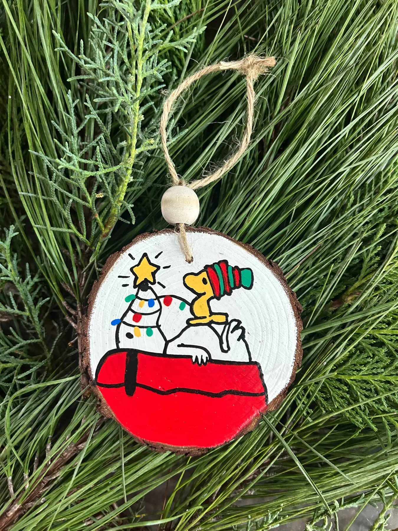 Hand-Painted Wood Ornaments - Christmas, Weddings & Gifts