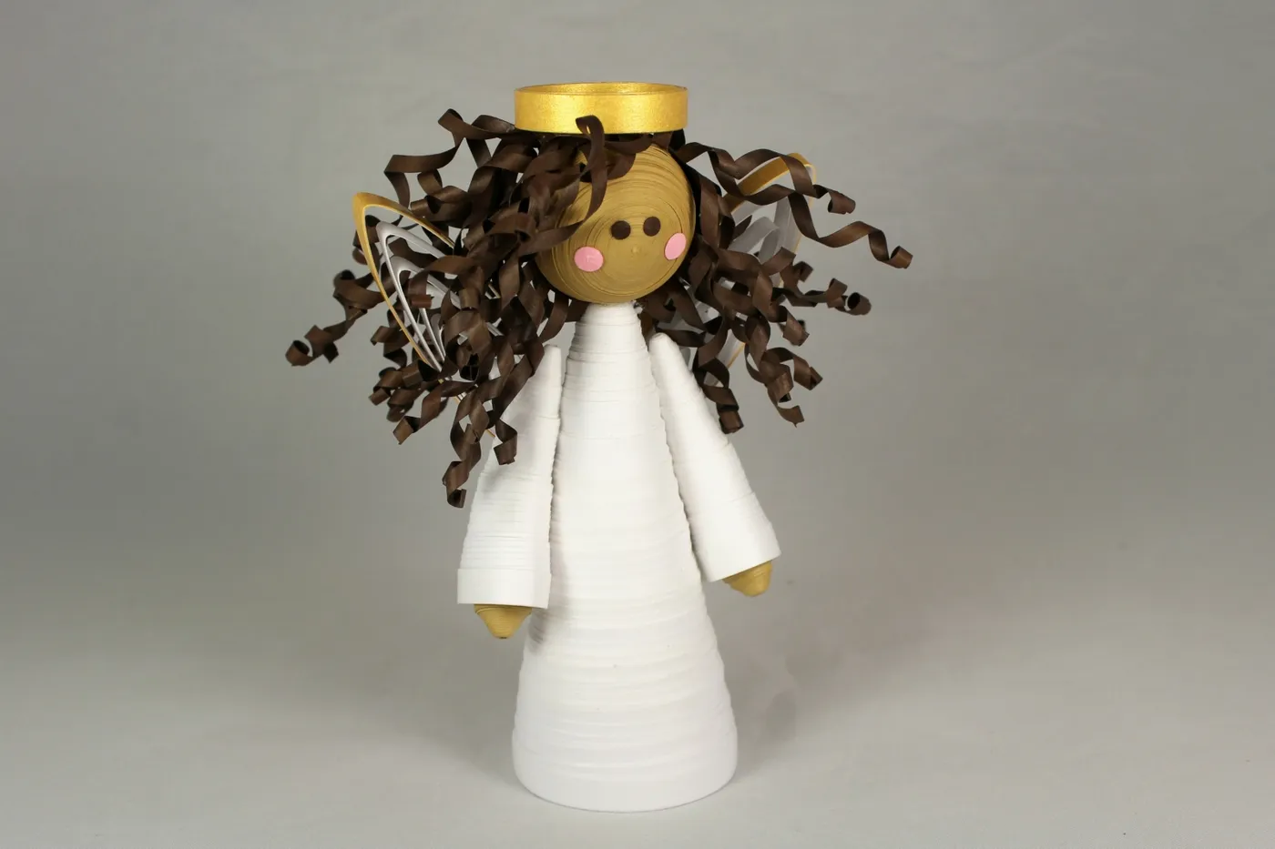 Handmade Angel Small Tree Topper Christmas Quilling | Sweethearts and Crafts