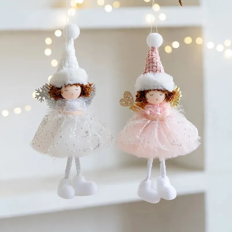 Handmade Christmas Angel Ornaments With Sparkling Wings on Luulla