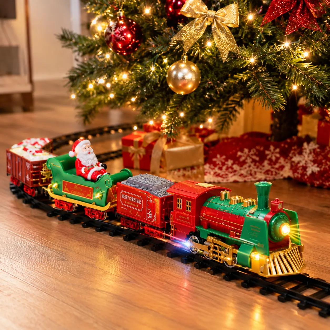 Hanging Christmas Tree with Model Train Set | Northlandz Toy Train Store