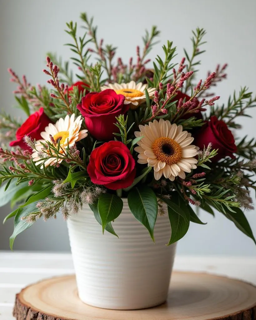 Holiday Flowers: bright arrangement