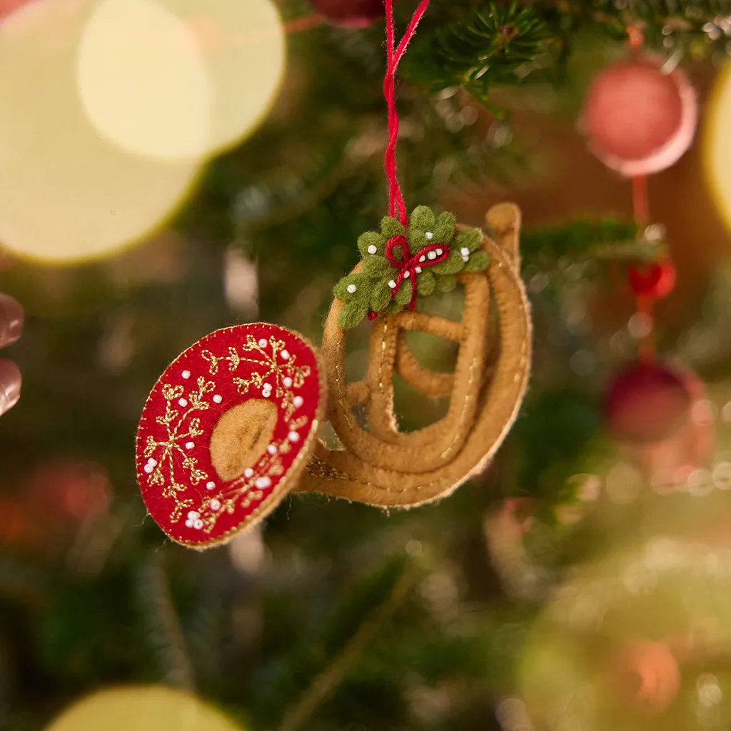 Holiday French Horn Ornament