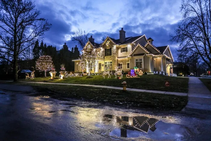 Holiday lights turn neighborhoods and city streets into winter wonderlands