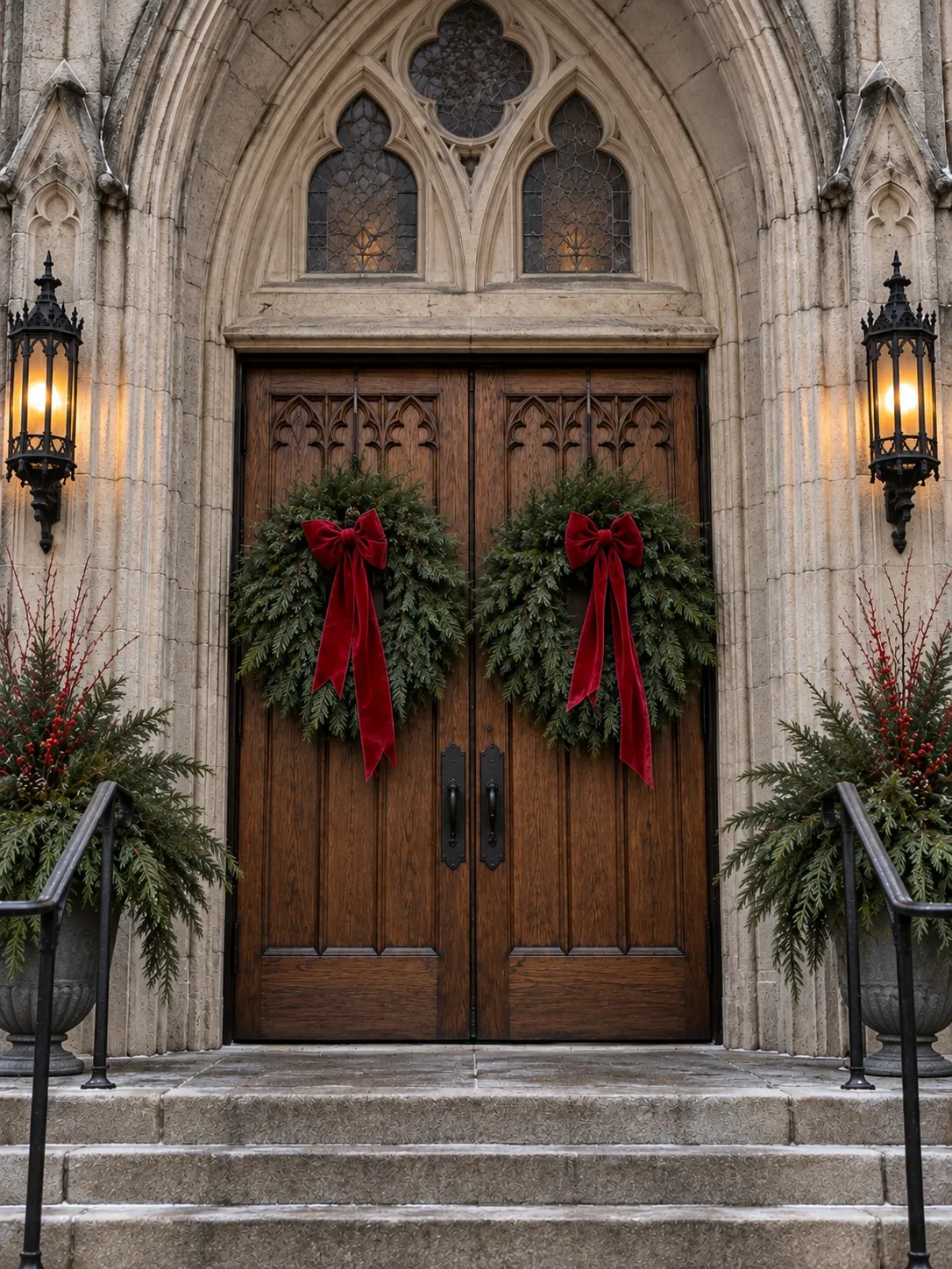 Holiday Wreath Packages Ohio | Evergreen & Thread