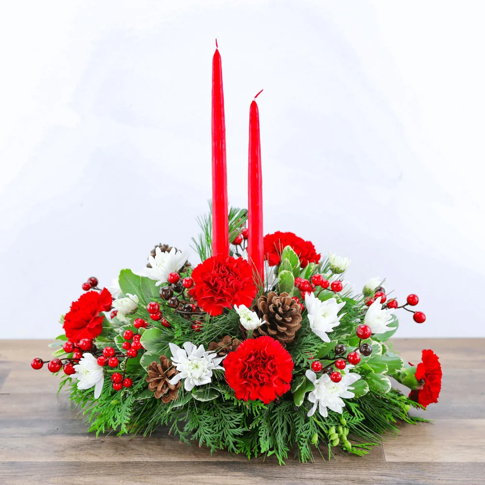 Holly Jolly Centerpiece Flower Delivery Torrington WY - The Flower Shoppe Formerly Wagner's Flower Shop