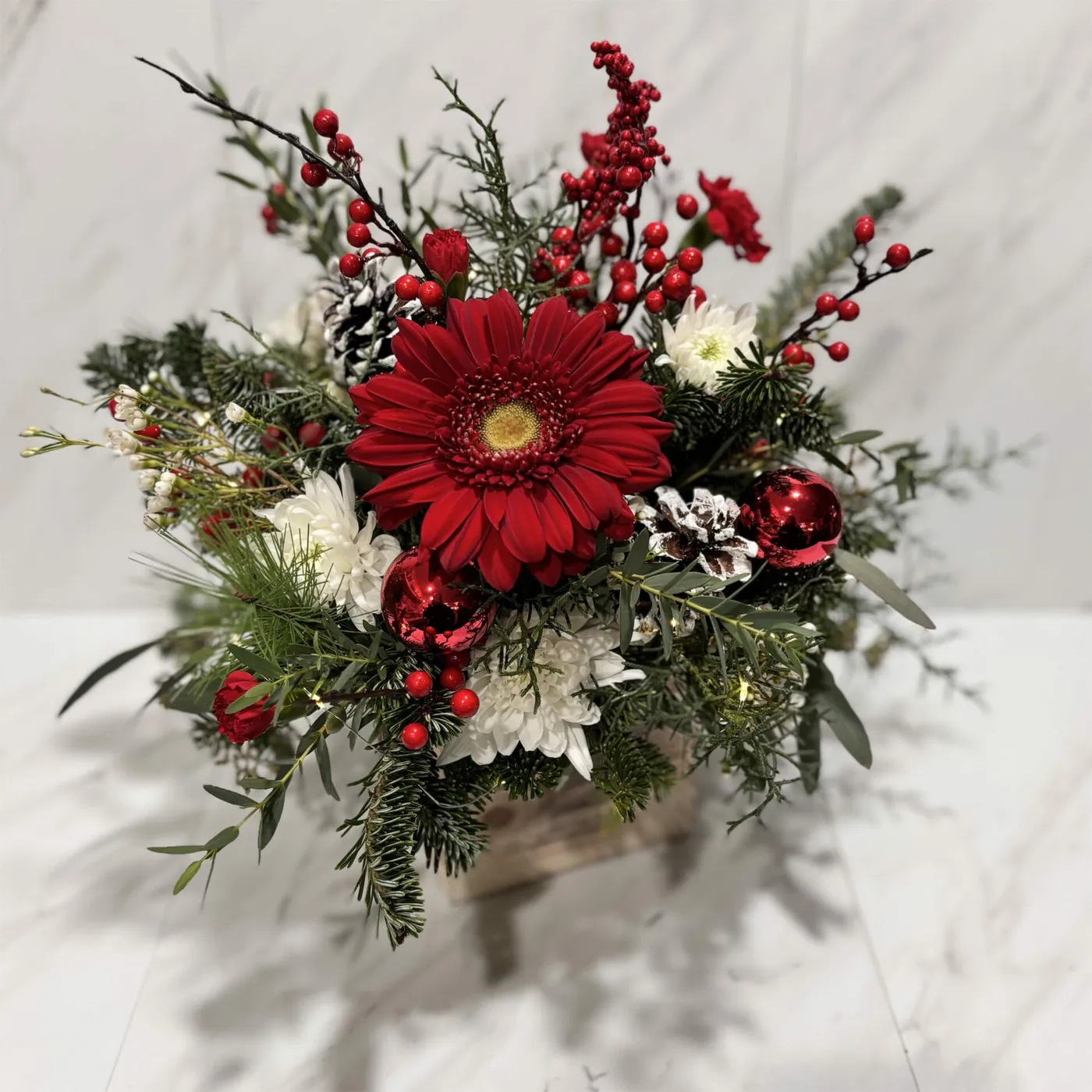 Holly Jolly Christmas - Fresh Flowers by Anna