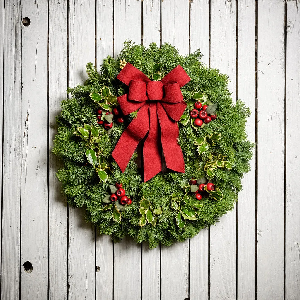 Holly Wreath That Enhances Your Entryway with Holiday Tradition – Lynch  Creek Farm