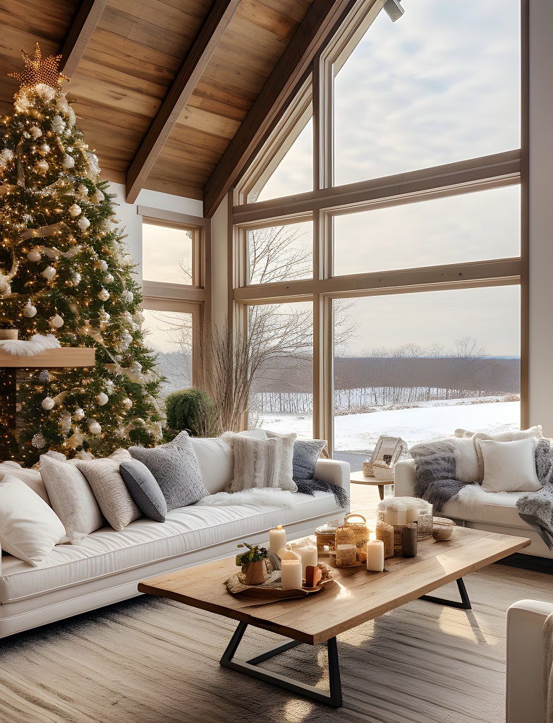 How To Create a Beautiful Christmas: Holiday Living Room Ideas
