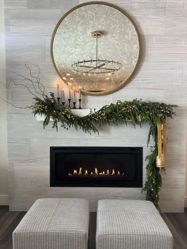 How to Create a Stunning Fireplace Mantle for Christmas | April Colleen