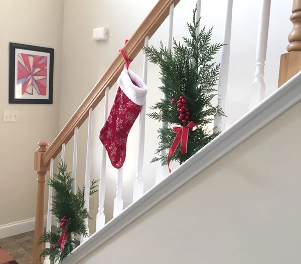 How to Decorate your Stairs for Christmas