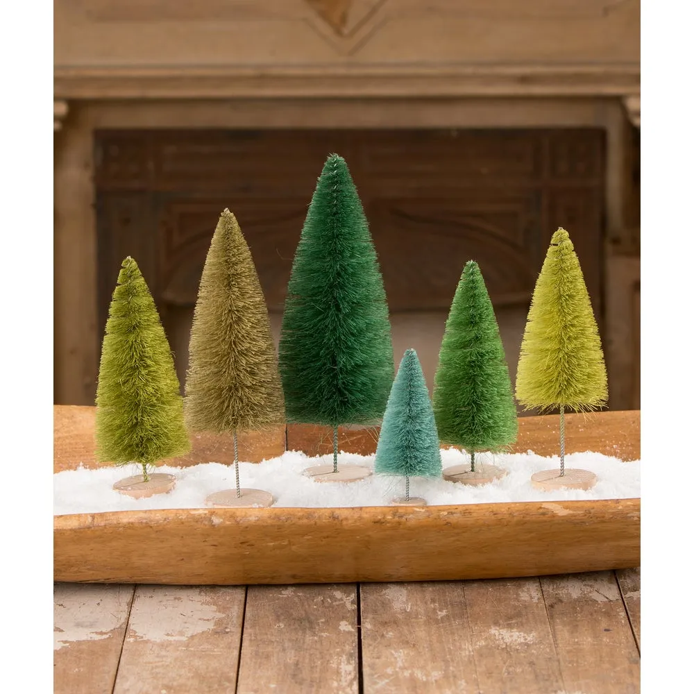 Hues of Green Bottle Brush Trees S6 - vintage christmas | Bethany Lowe Designs