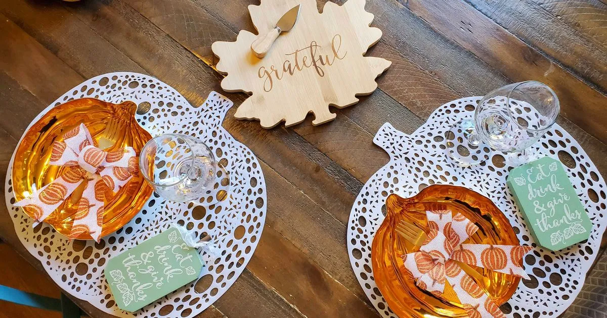 I Created a Thanksgiving Tablescape From Dollar Tree for Under $25 - Here's How