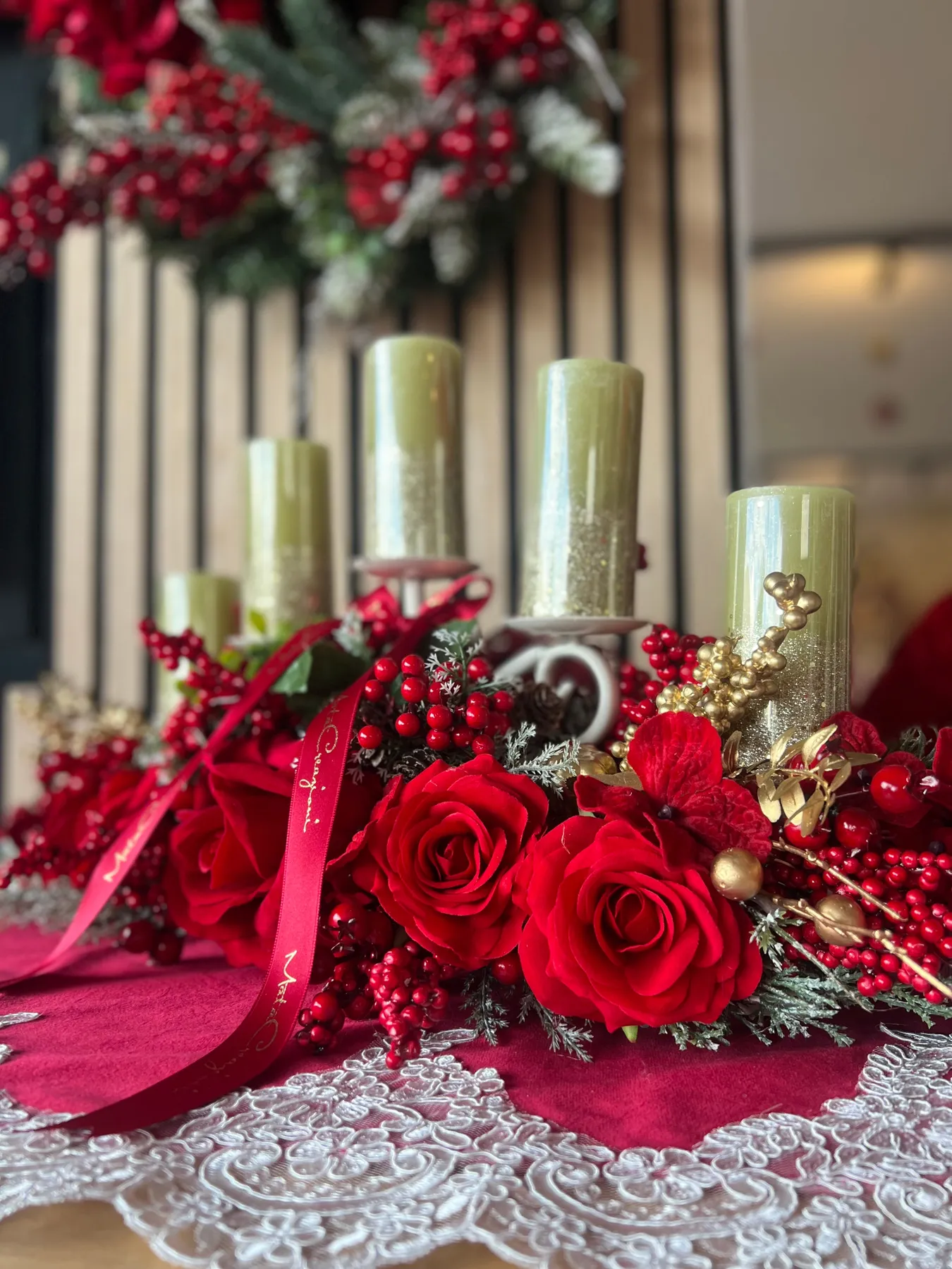 Imperial Christmas Centerpiece – Kaluka Shabby Chic