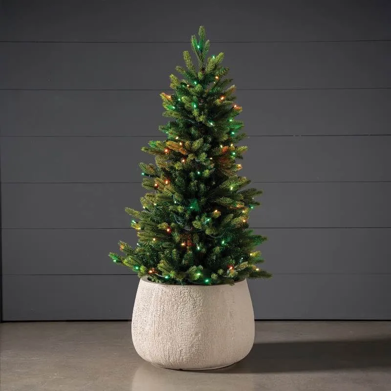 Indoor/Outdoor Lighted Multi-Season Stake Tree 30H
