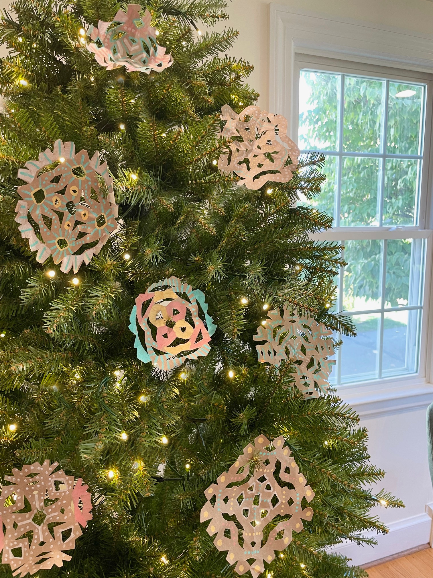 King of Christmas Tree Paper Bag Snowflake Ornaments - Homegrown Friends