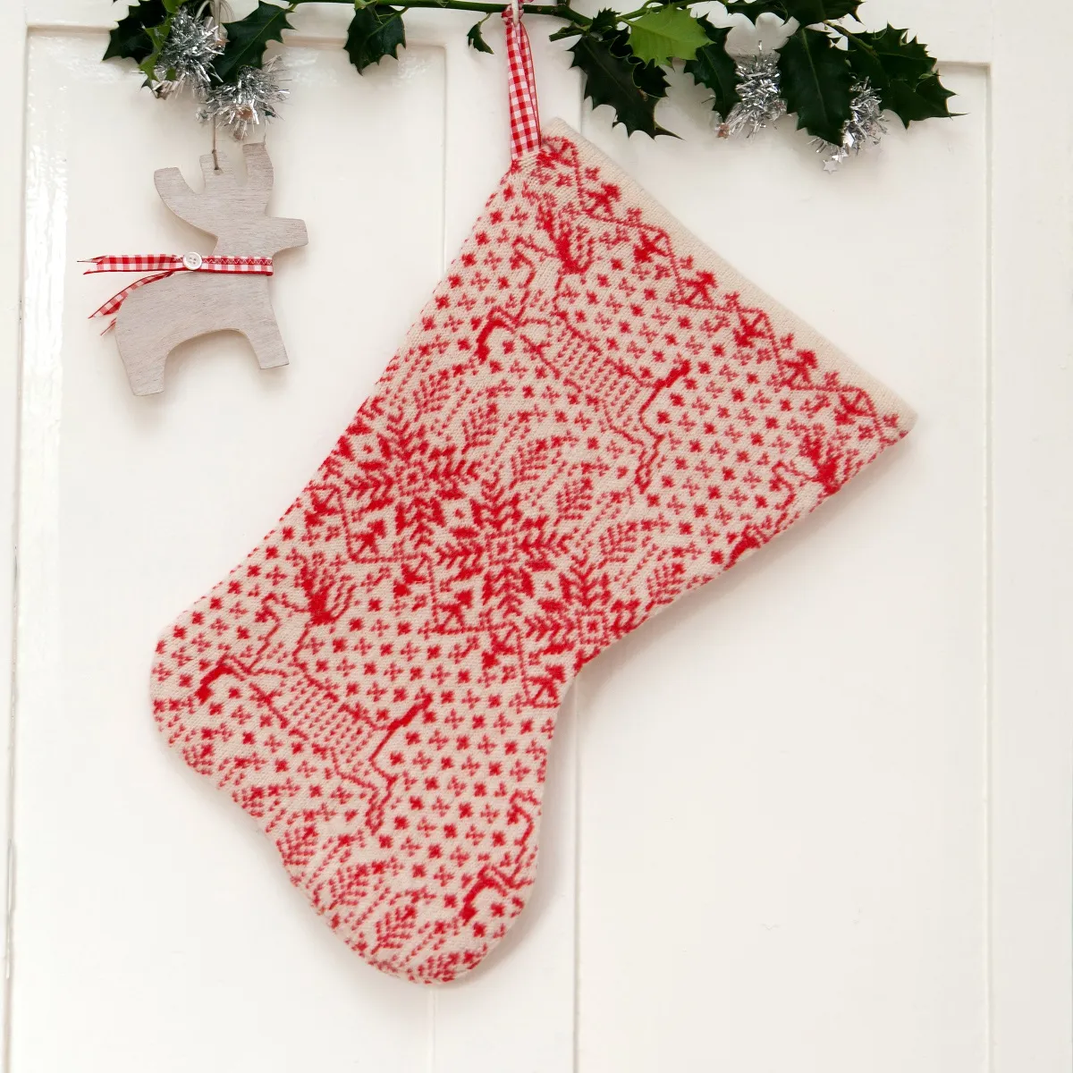 Knitted Christmas Stocking | Charlotte Cot Blankets