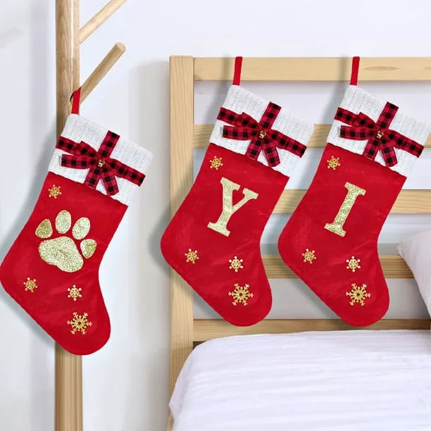 Knitted Wool Hosiery Alphabet Candy Gift Bag Younger Christmas Stocking  Pendant Hanging Holiday Tree Decorations Younger Party Home Decor HAODEJW |  Polyester, H - Walmart.ca