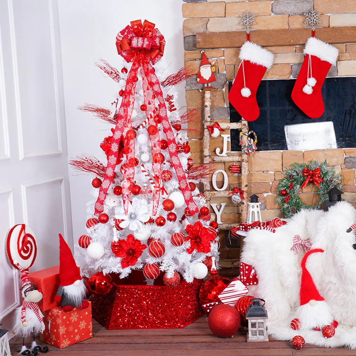 Large Christmas Bows for Wreath, Red Ribbon Bows Jamaica | Ubuy