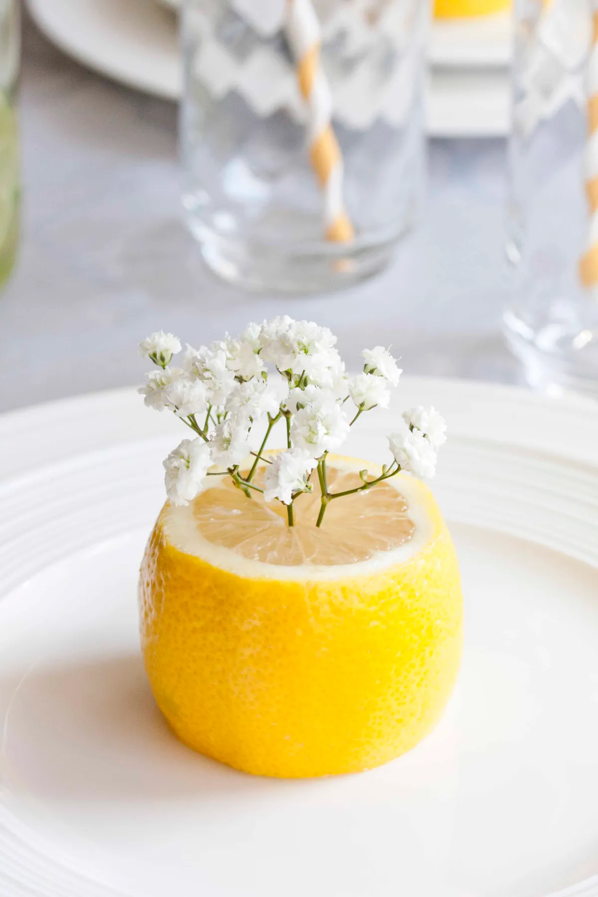 LEMON AND LIME CENTERPIECE - JMS ENTERTAINING