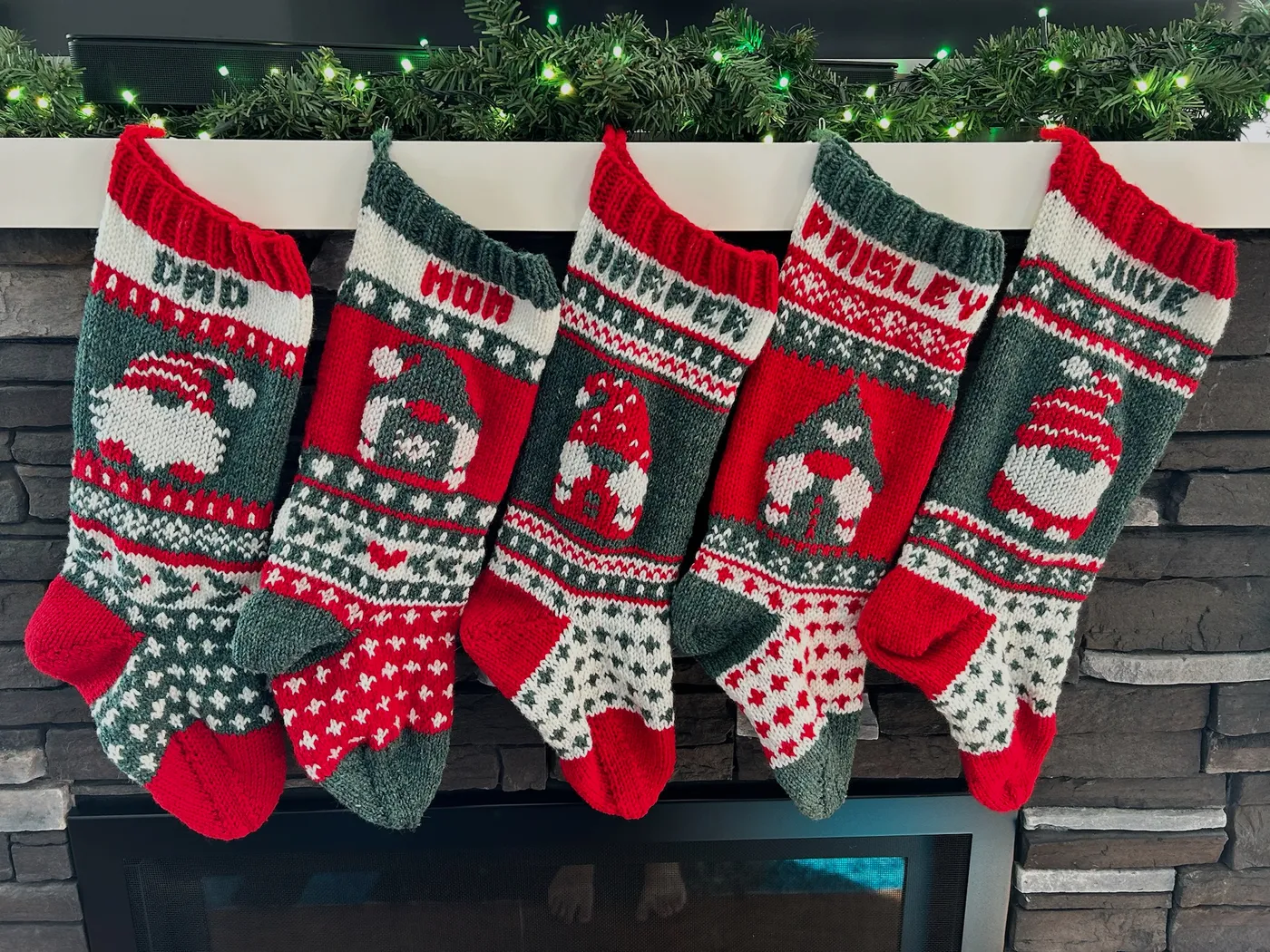 Lily N Stitch Knits | hand knit personalized stockings