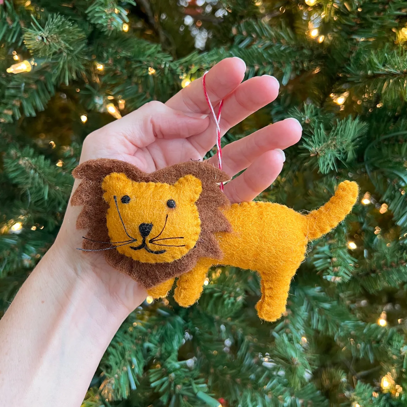 Lion Christmas Ornament | Handmade Felt Gifts That Give Back | Ornaments 4  Orphans®