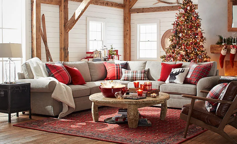 Living Room Buffalo Plaid Decor Buffalo Check Is The Plaid Of The Moment  Maine Home Design