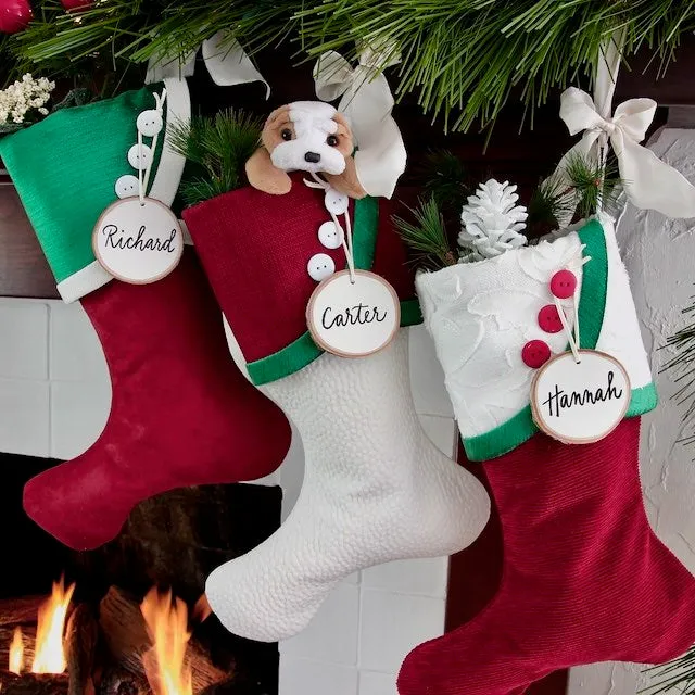Luxury in Red and Green | Handmade Christmas Stockings – The Sunday Studio